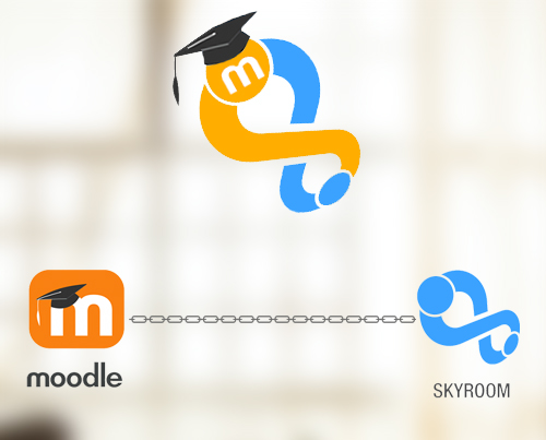 conect moodle skyroomand new